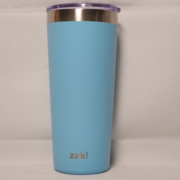 Zak Designs Tumbler Double Wall Stainless Steel Latah Contour Lid 20oz - Picture 1 of 10